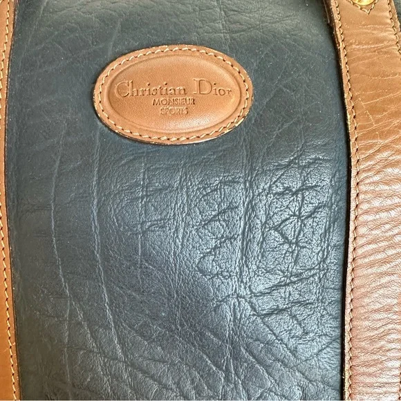 Dior vintage leather Duffel carry on bag - Picture 2 of 15
